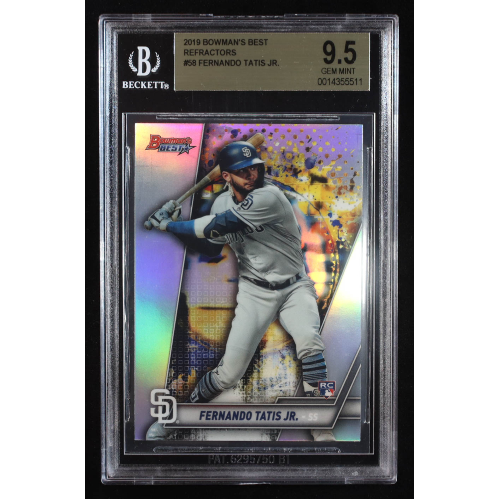 Fernando Tatis Jr. 2019 Bowman's Best Refractors #58 RC (BGS 9.5) at PristineAuction.com