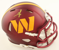 Mike Sainristil Signed Commanders Speed Mini Helmet (Beckett) at PristineAuction.com