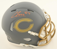 Colston Loveland Signed Bears Slate Alternate Speed Mini Helmet (Beckett) at PristineAuction.com