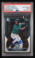Lazaro Montes Signed 2023 Bowman Chrome Prospects #BCP58 RC (PSA Authentic) at PristineAuction.com