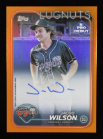 Jacob Wilson 2024 Topps Pro Debut Autographs Orange Foil #PD40 #16/25 RC at PristineAuction.com