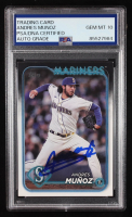 Andres Munoz Signed 2024 Topps #488 (PSA | Auto 10) at PristineAuction.com