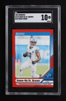 Amon-Ra St. Brown 2024 Donruss Press Proof Red #139 (SGC 10) at PristineAuction.com