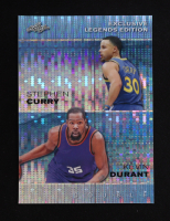 Stephen Curry / Kevin Durant 2023 Leaf Metal Special Release Exclusive Legends Edition Pulsar Platinum #ELE33 #1/1 at PristineAuction.com