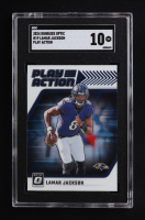 Lamar Jackson 2024 Donruss Optic Play Action #19 (SGC 10) at PristineAuction.com