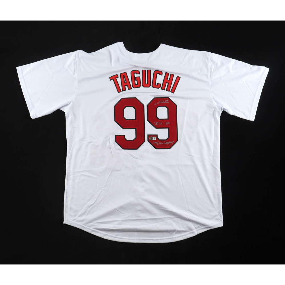 So Taguchi Signed Jersey with Kanji Signature & Inscribed "2006 WS Champs" (Beckett) at PristineAuction.com
