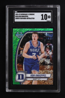 Kon Knueppel 2024-25 Bowman Chrome University Green Shimmer Refractors #48 RC (SGC 10) at PristineAuction.com