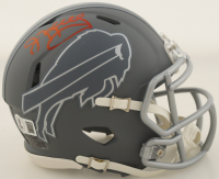 Jim Kelly Signed Bills Slate Alternate Speed Mini Helmet (Beckett) at PristineAuction.com
