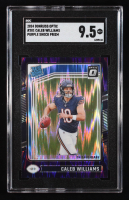 Caleb Williams 2024 Donruss Optic Purple Shock #201 RR RC (SGC 9.5) at PristineAuction.com