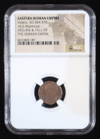 Eastern Roman Empire - Valens, AD 364-378 - AE3 (Nummus) - Decline & Fall of Roman Empire (NGC) at PristineAuction.com