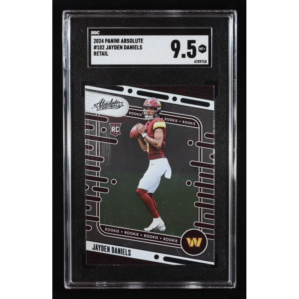 Jayden Daniels 2024 Absolute Retail #102 RC (SGC 9.5) at PristineAuction.com