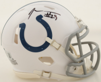 Joseph Addai Signed Colts Speed Mini Helmet (Beckett) at PristineAuction.com