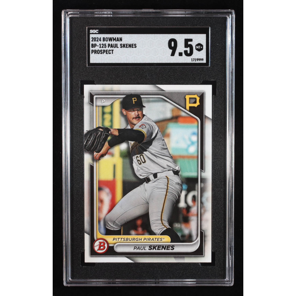 Paul Skenes 2024 Bowman Prospects #BP125 RC (SGC 9.5) at PristineAuction.com