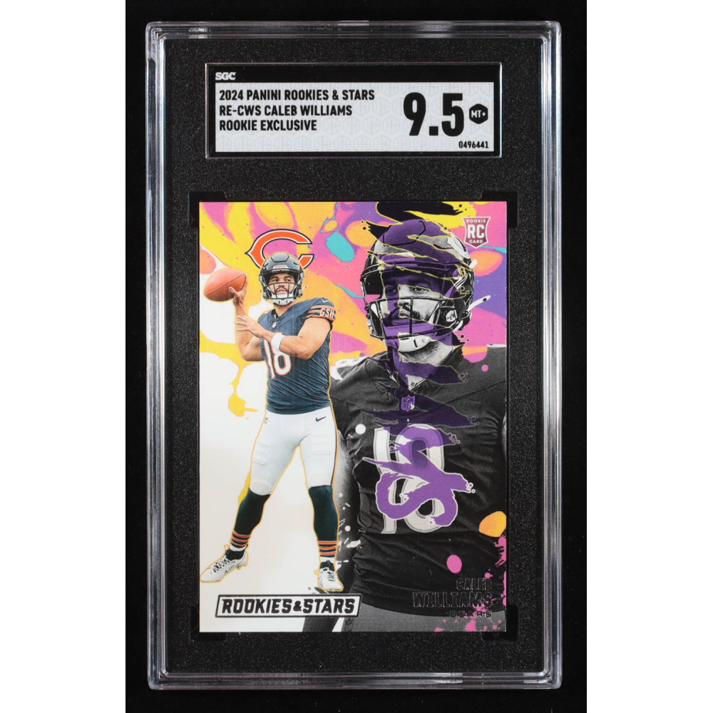 Caleb Williams 2024 Rookies and Stars Rookie Exclusive #1 RC (SGC 9.5) at PristineAuction.com