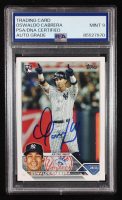 Oswaldo Cabrera Signed 2023 Topps #487 RC (PSA | Auto 9) at PristineAuction.com