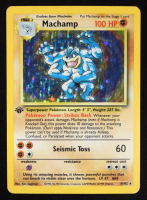 Machamp 1999 Pokemon 1st Edition #8 Holo at PristineAuction.com