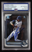 Chandler Simpson Signed 2022 Bowman Chrome Draft #BDC26 RC (PSA Authentic) at PristineAuction.com