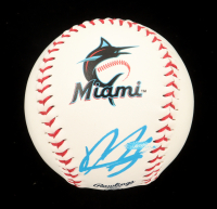 Deyvison De Los Santos Signed OML Marlins Logo Baseball (JSA) at PristineAuction.com