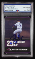 Dylan Cease Signed 2018 Choice Minor League Trading Card #NNO RC (PSA Authentic) at PristineAuction.com