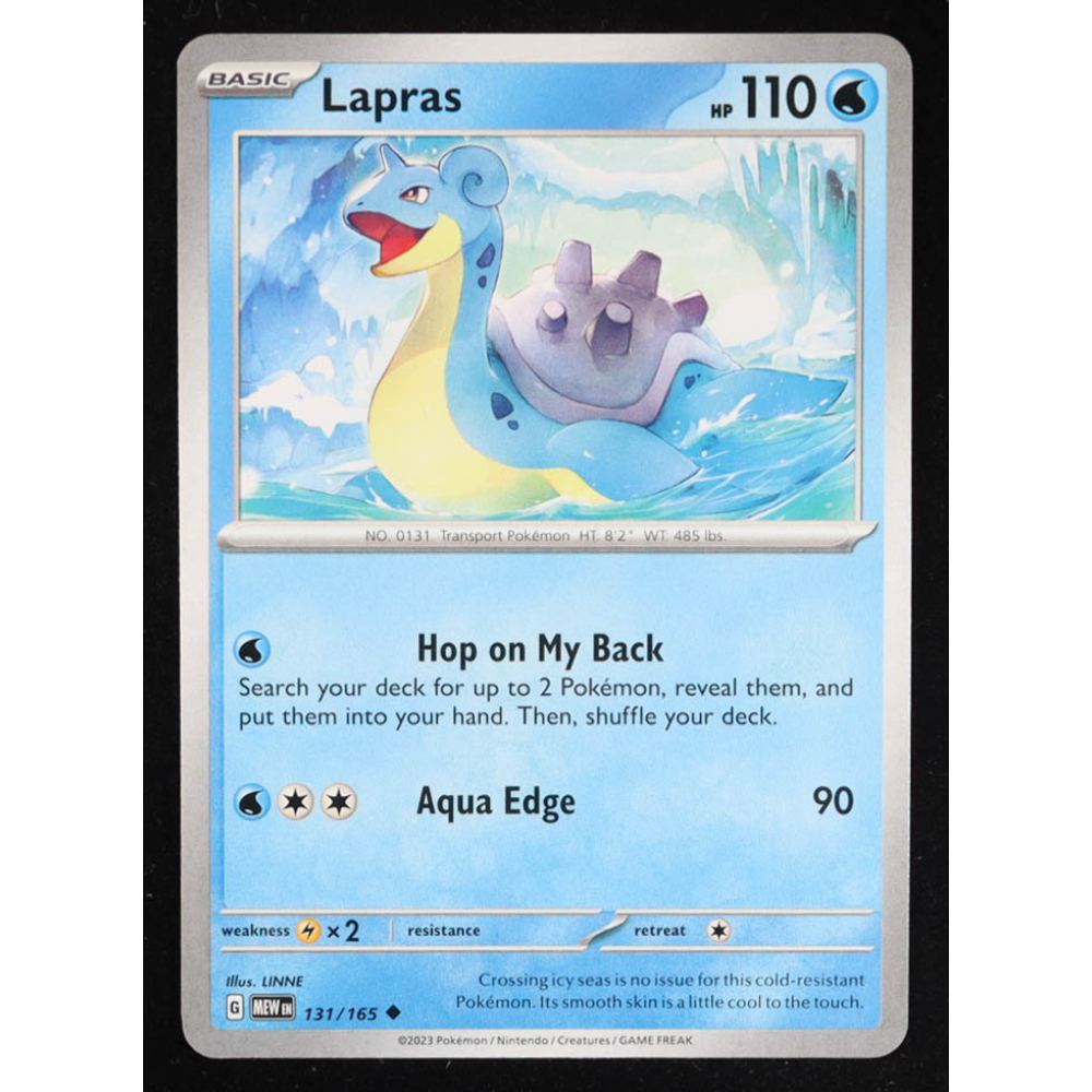 Lapras 2023 Pokemon Scarlet and Violet 151 #131 at PristineAuction.com