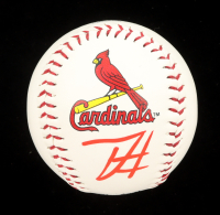 Travis Honeyman Signed OML Cardinals Logo Baseball (JSA) at PristineAuction.com