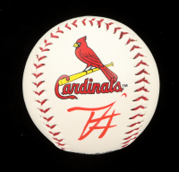 Travis Honeyman Signed OML Cardinals Logo Baseball (JSA) at PristineAuction.com