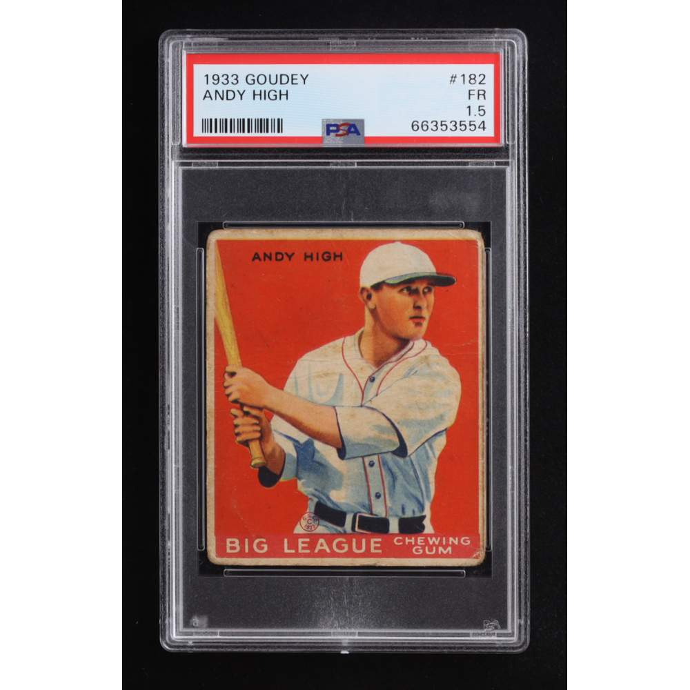 Andy High 1933 Goudey #182 RC (PSA 1.5) at PristineAuction.com