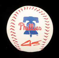 Eduardo Tait Signed OML Phillies Logo Baseball (JSA) at PristineAuction.com