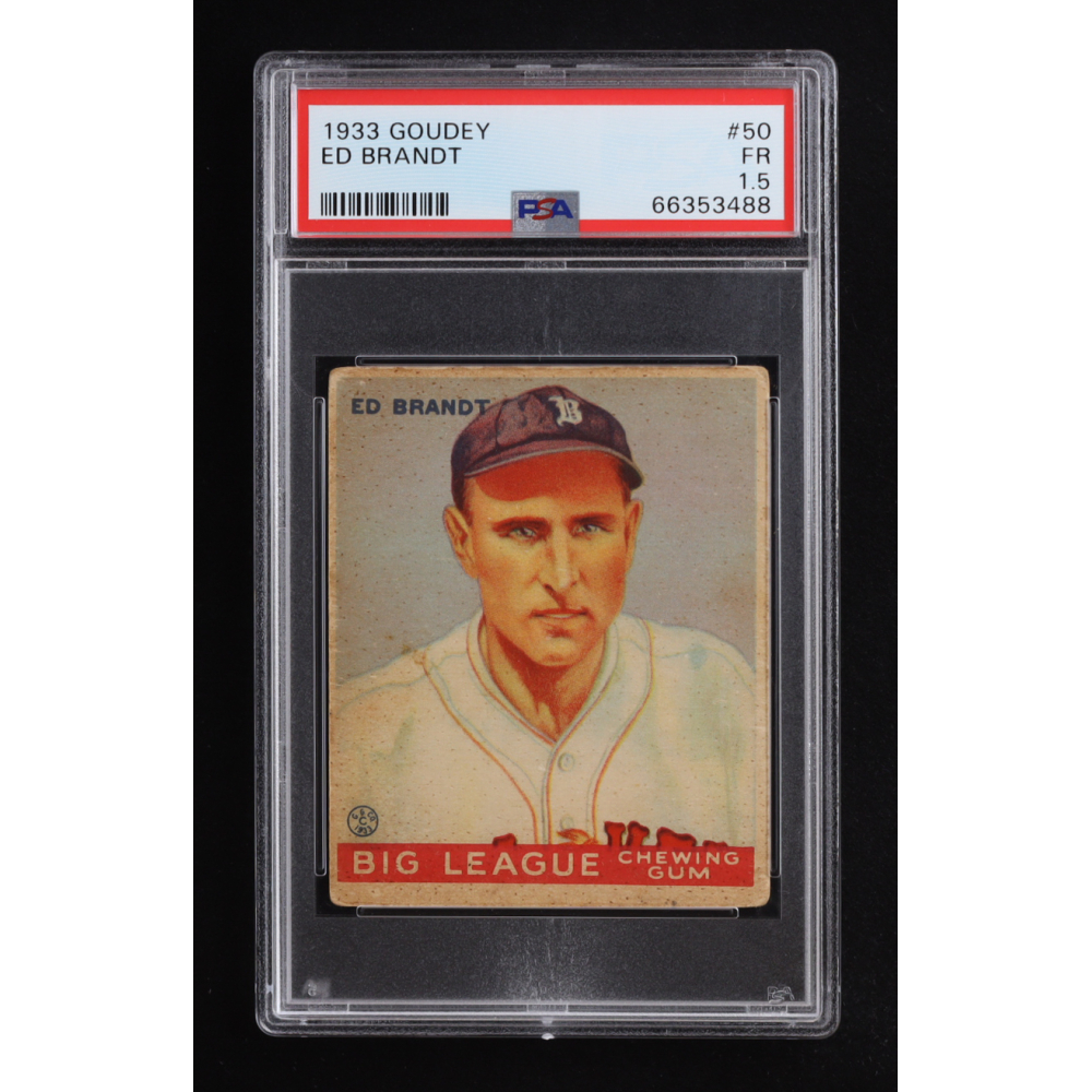 Ed Brandt 1933 Goudey #50 RC (PSA 1.5) at PristineAuction.com