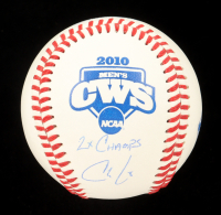 Christian Walker Signed 2010 NCAA Championship Baseball Inscribed "2x Champs" (JSA) at PristineAuction.com