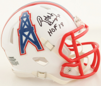 Robert Brazile Signed Oilers Throwback Speed Mini Helmet Inscribed "HOF 18" (Schwartz) at PristineAuction.com