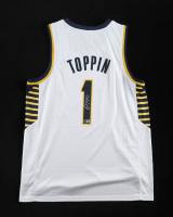 Obi Toppin Signed Jersey (Beckett) at PristineAuction.com