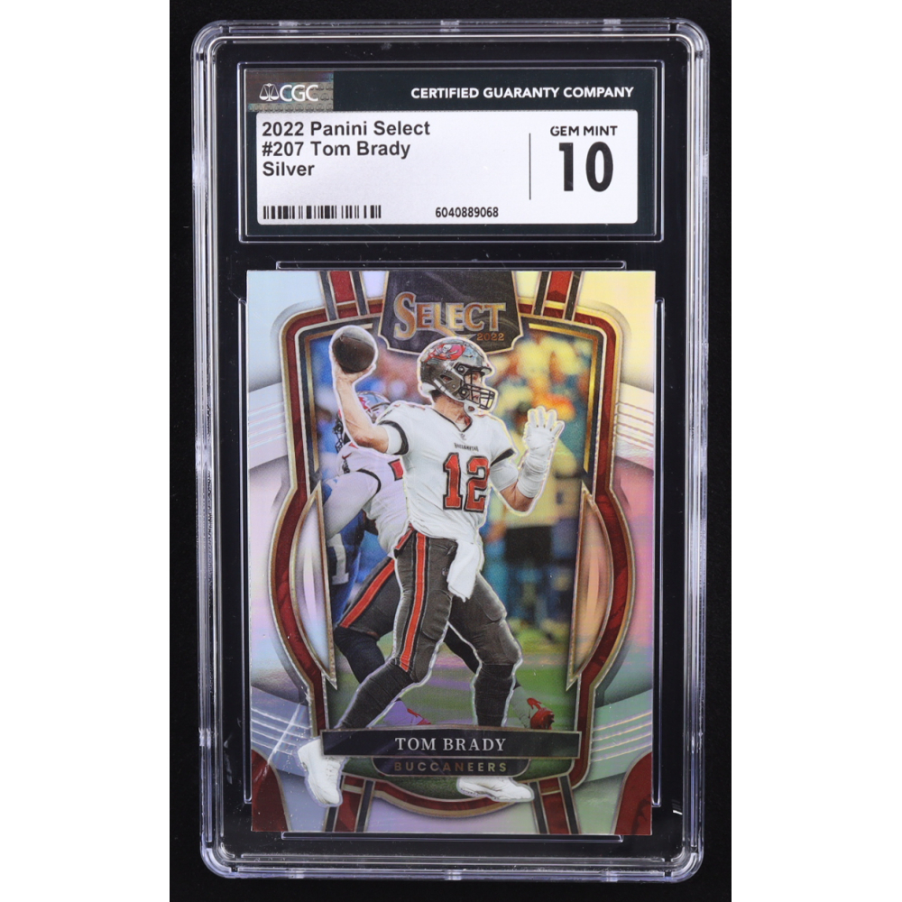 Tom Brady 2022 Select Prizm Silver #207 (CGC 10) at PristineAuction.com