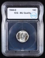 1944-D Mercury Silver 10c (ICG BU Quality) at PristineAuction.com
