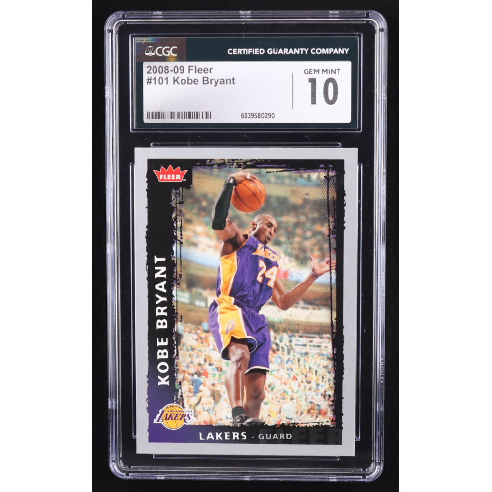Kobe Bryant 2008-09 Fleer #101 (CGC 10) at PristineAuction.com