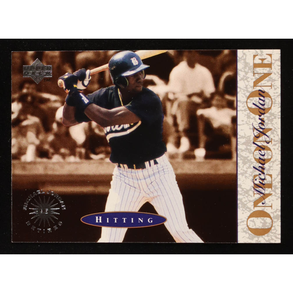 Michael Jordan 1995 Upper Deck Minors Michael Jordan One On One Hitting #3 RC at PristineAuction.com