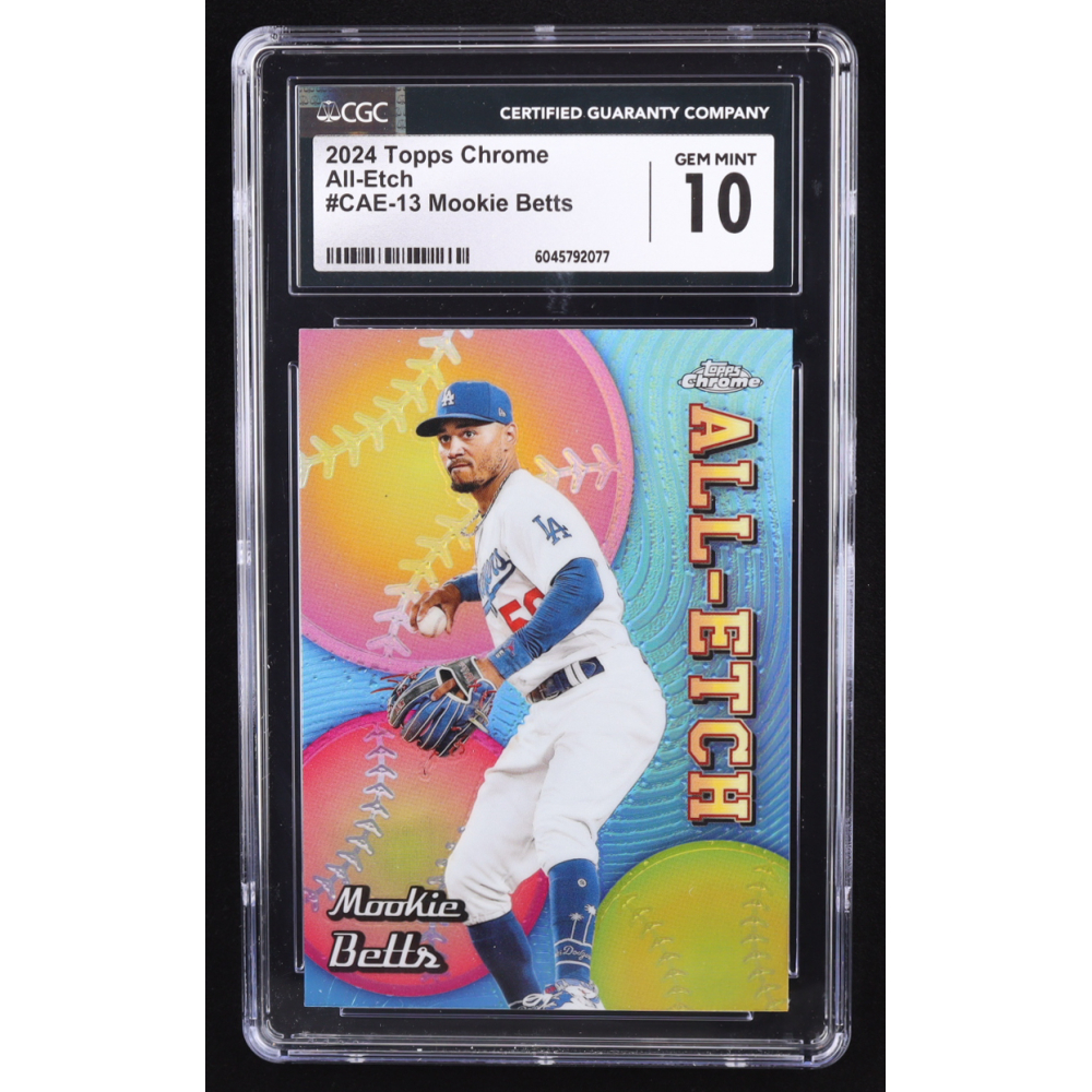 Mookie Betts 2024 Topps Chrome All-Etch #13 (CGC 10) at PristineAuction.com