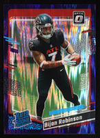 Bijan Robinson 2023 Donruss Optic Purple Shock #206 RR RC at PristineAuction.com