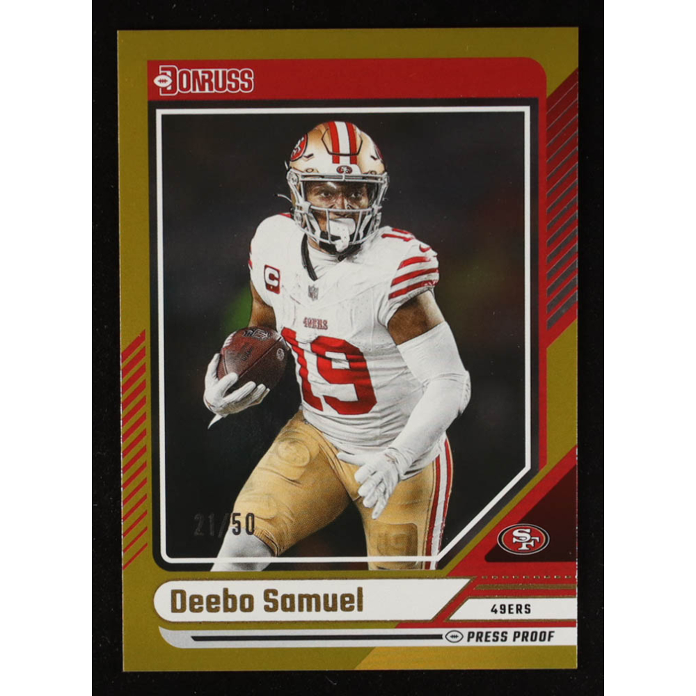 Deebo Samuel 2024 Donruss Press Proof Gold #283 #21/50 at PristineAuction.com