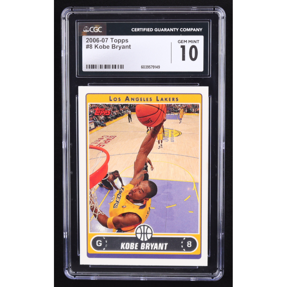 Kobe Bryant 2006-07 Topps #8 (CGC 10) at PristineAuction.com