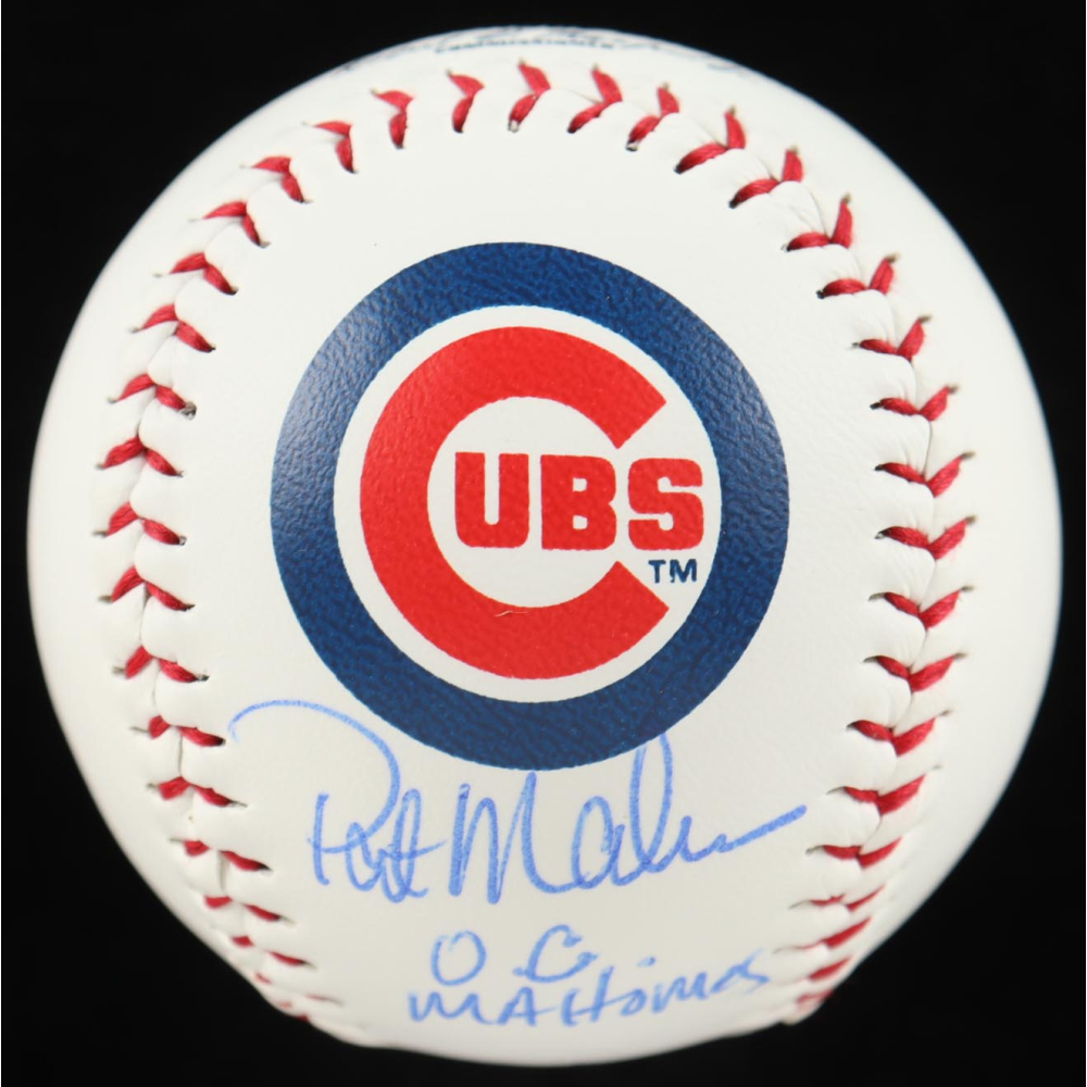 Pat Mahomes Signed OML Cubs Logo Baseball Inscribed "O.G. Mahomes" (AWM) at PristineAuction.com