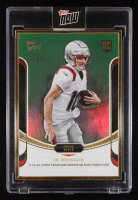 Drake Maye 2024 Topps Now Rookie Campaign Quarterbacks Green #13 / Franchise Rookie Rush Yards RC #7/99 at PristineAuction.com