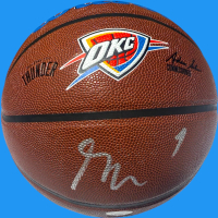 Shai Gilgeous-Alexander Signed Thunder Logo Basketball (JSA) at PristineAuction.com