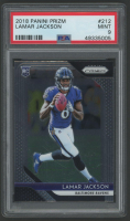 Lamar Jackson 2018 Panini Prizm #212 RC (PSA 9) at PristineAuction.com