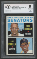 Lou Piniella / Mike Brumley 1964 Topps #167 Rookie Stars RC (BCCG 8) at PristineAuction.com