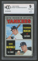 Thurman Munson / Dave McDonald 1970 Topps #189 Rookie Stars RC (BCCG 9) at PristineAuction.com