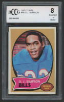 O.J. Simpson 1970 Topps #90 RC (BCCG 8) at PristineAuction.com