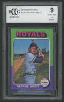 George Brett 1975 Topps Mini #228 RC (BCCG 9) at PristineAuction.com