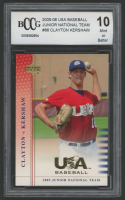 Clayton Kershaw 2005-06 USA Baseball Junior National Team #86 (BCCG 10) at PristineAuction.com