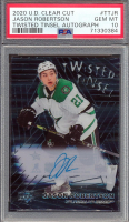 Jason Robertson 2020-21 Upper Deck Clear Cut Twisted Tinsel Rookies C #TTJR (PSA 10) at PristineAuction.com